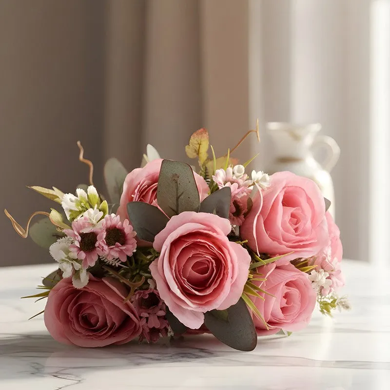 AarviDecor Velvet Rose Silk Artificial Flowers media 3