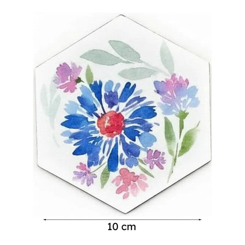Neju Bloom Handpainted Coaster - Set Of Six media 7