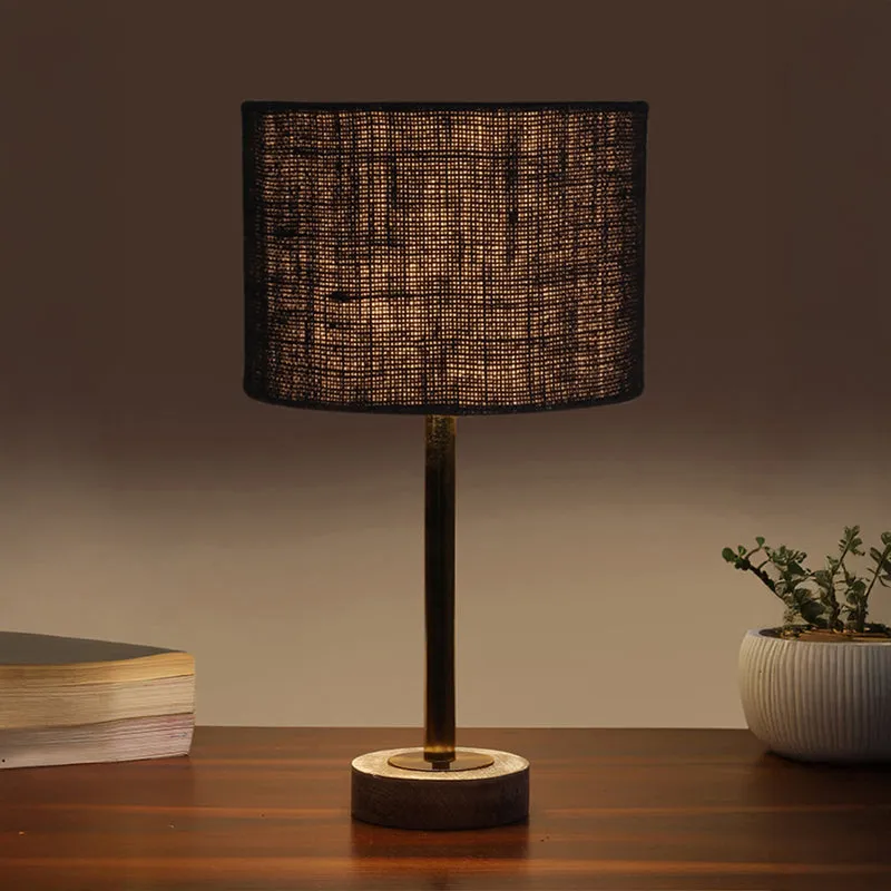 Sienna I Rodin Wooden Table Lamp - Black,Gold,White media 1