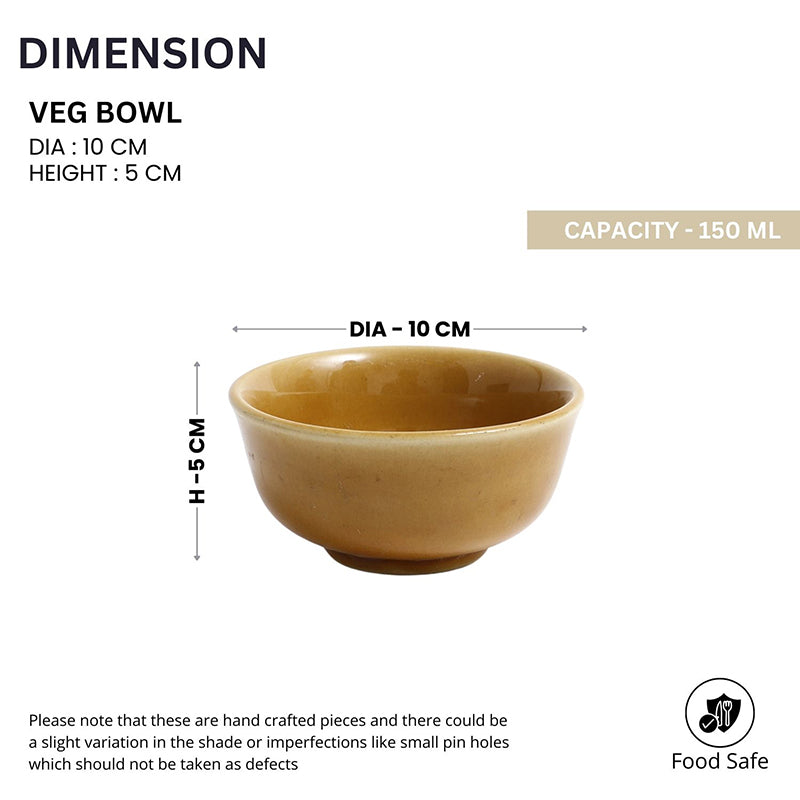Brienne Ceramic Soup Bowl (150 mL/Brown) - Set Of Six media 7