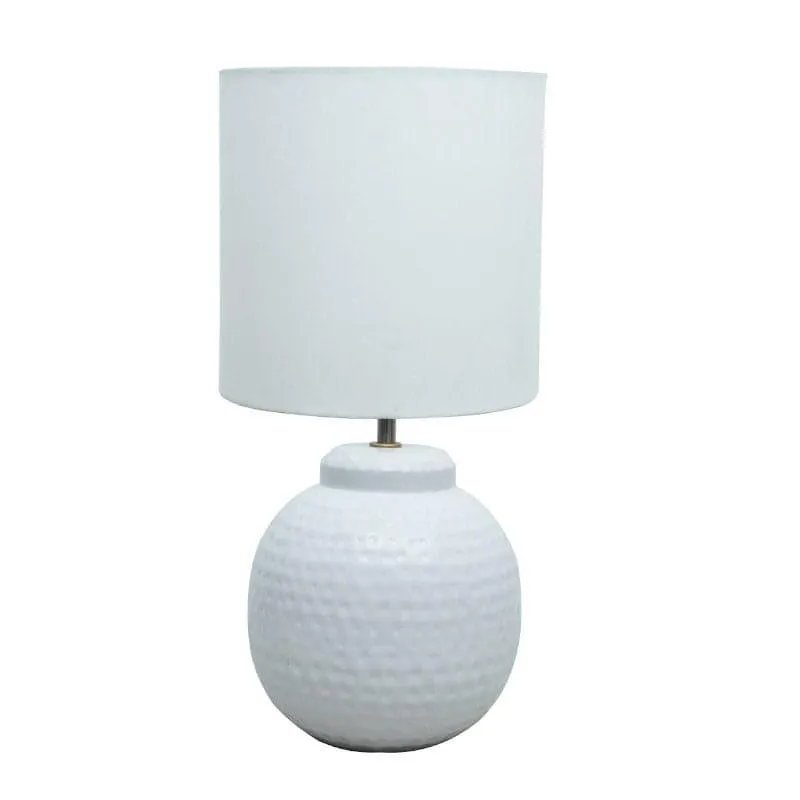 Asteria Pastha Fabric Table Lamp - White media 4