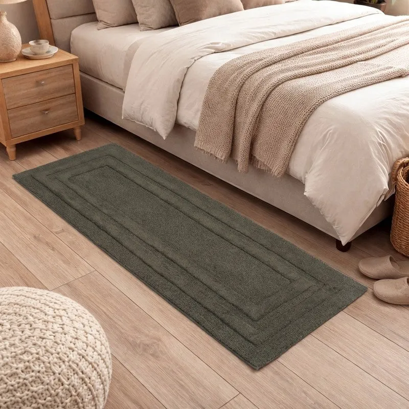 PureStep Cotton Runner Rug -  Olive Green media 1