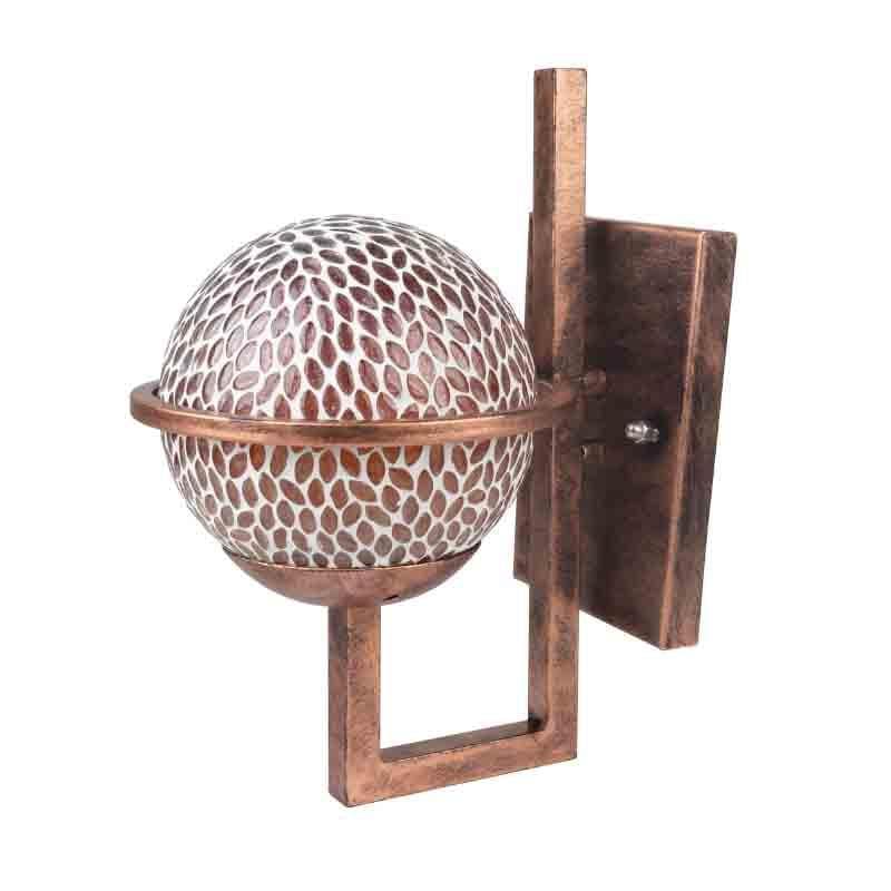 Mosaic Moon Glass & Metal Wall Lamp media 6