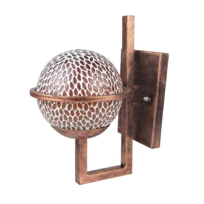 Mosaic Moon Glass & Metal Wall Lamp media 6