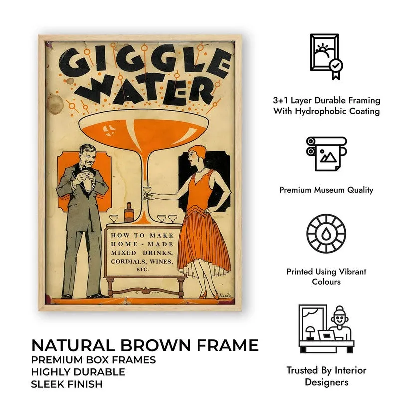Giggle Water Archival Canvas Wall Art - Brown media 11
