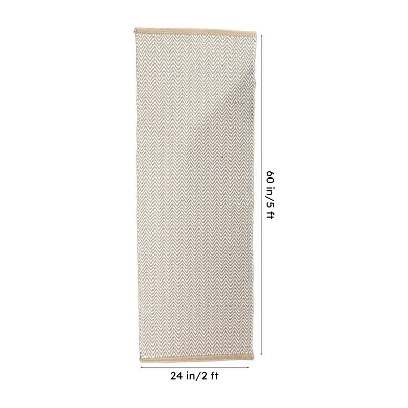 Atelier Cotton Runner Rug - Beige media 8