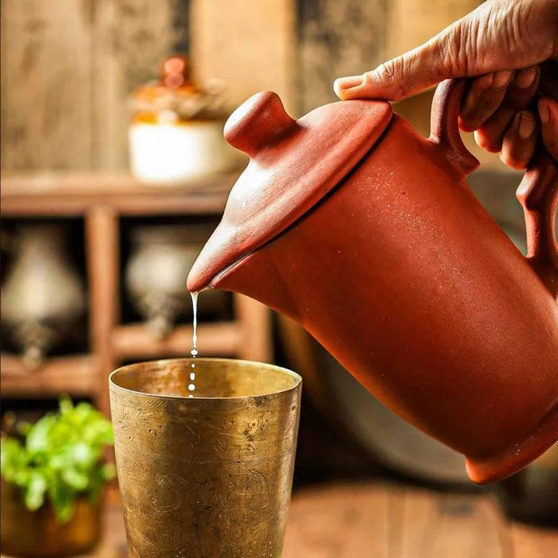 Arda Handmade Terracotta Jug - 800 ML media 3