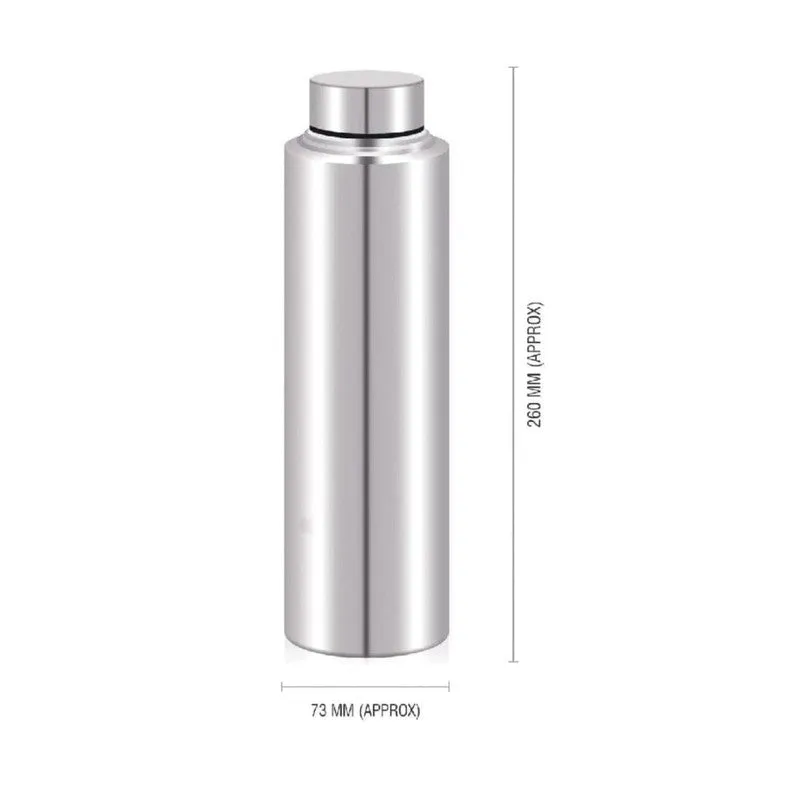 Sleek Silver Stainless Steel Bottle - 1000 mL media 5