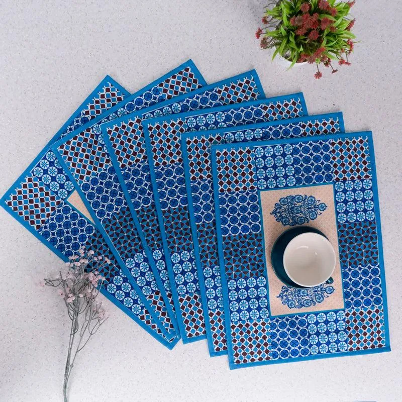 Indigo Imal Placemat - Set Of Six media 1