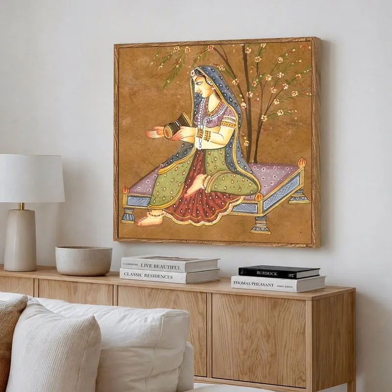 Indian Essence Canvas Wall Art With Frame media 4