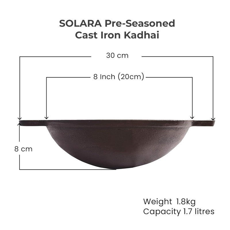 Solara Sizzle Master Matte Finish Cast Iron Cookware Sets - Two Piece Set media 11