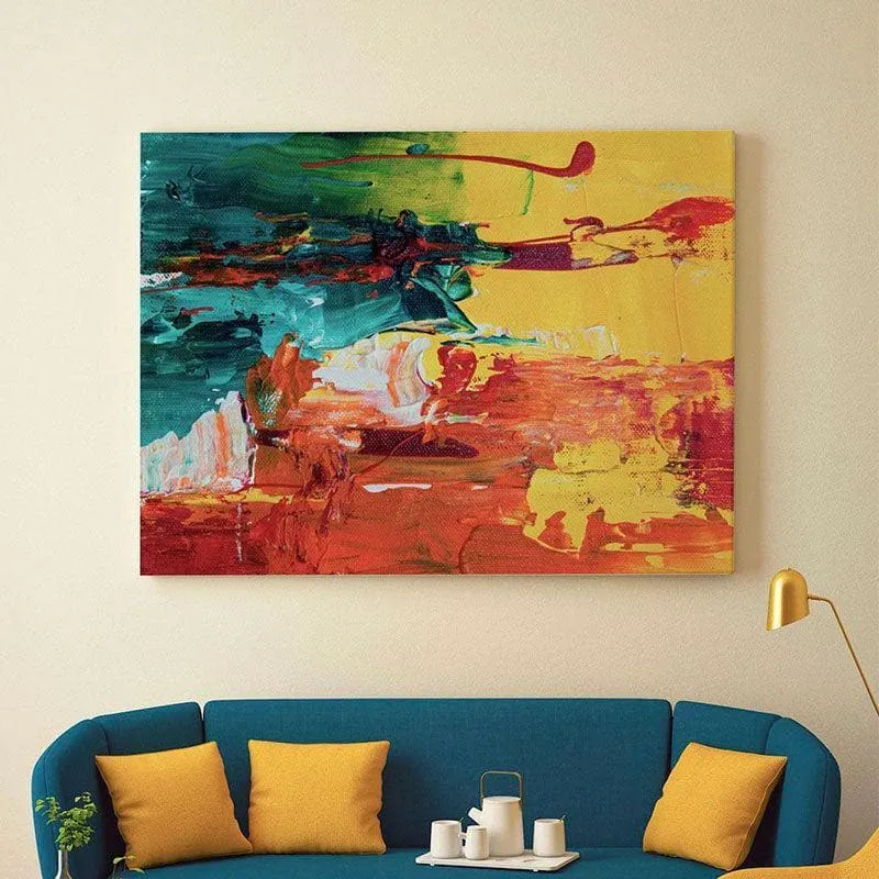 Cosmic Fusion Canvas Wall Painting - Gallery Wrap media 1