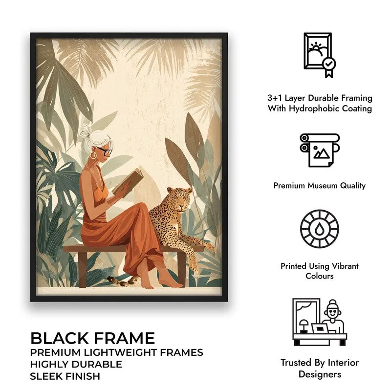 Elowen Canvas Wall Painting With Black Frame media 9