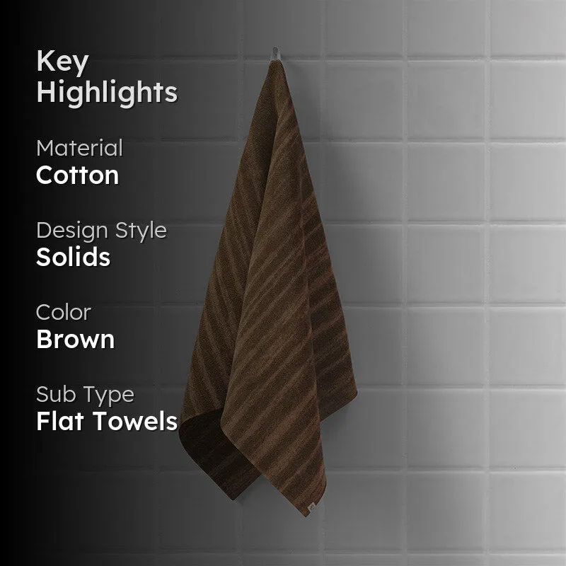 Sunscreen Terry Cotton Bath Towel - Brown media 2