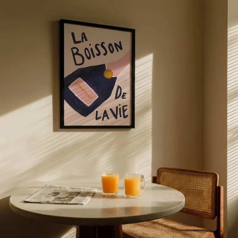 La Boisson Archival Canvas Wall Art - Black media 5
