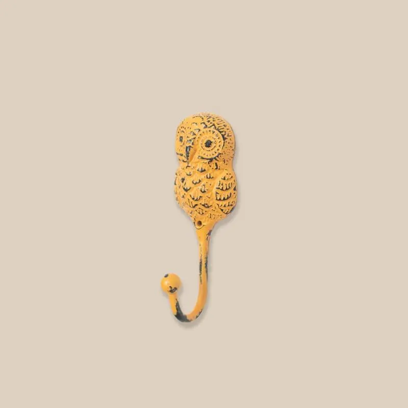 Owl Play Wall Hook (Yellow) - Set Of Three media 1