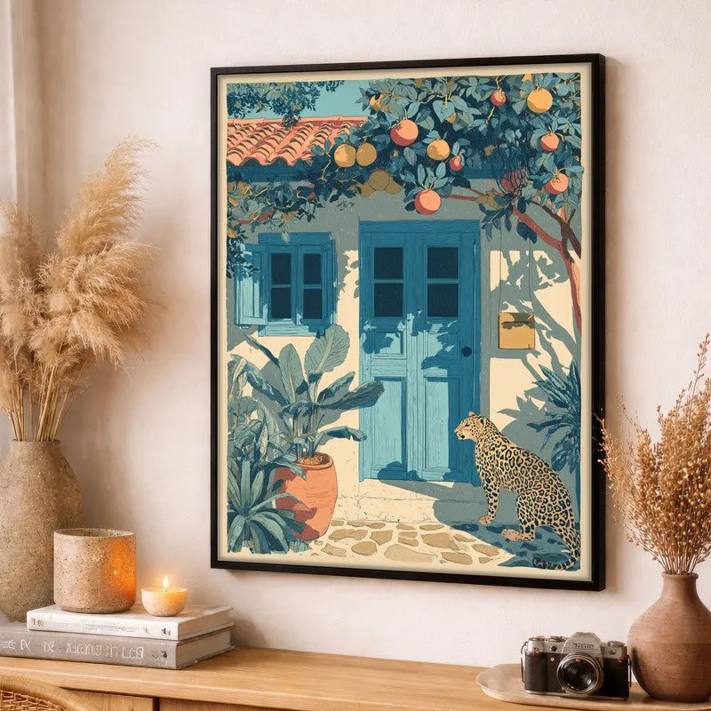 Artful Jungle Canvas Wall Painting - Black Frame media 3