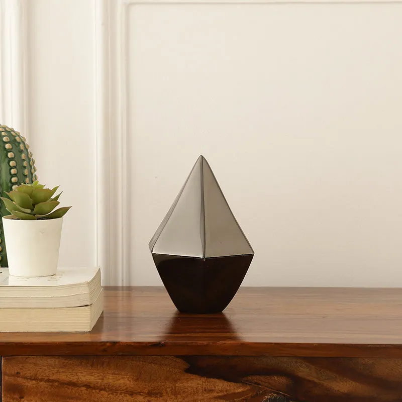 Pyramid Decorative Jar (Black) - Small media 1