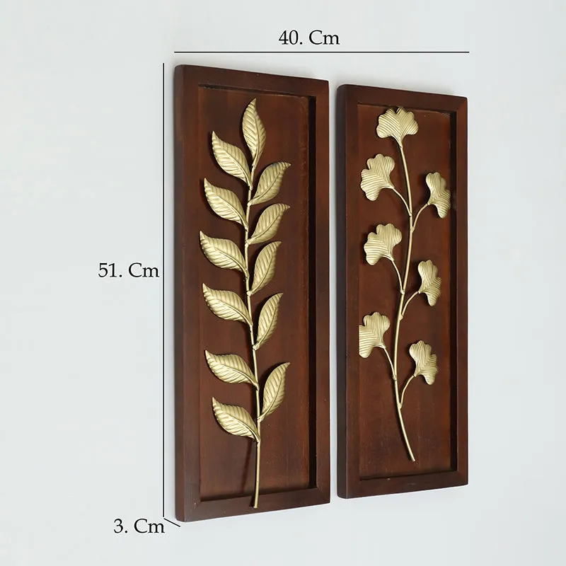 Golden Herbarium Metal & Wood Wall Accent - Set Of Two media 5
