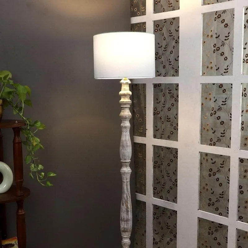 Natura Vivi Floor Lamp - White media 1