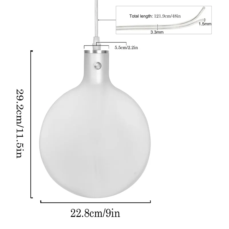 Idyll Glass Ceiling Lamp - White media 6