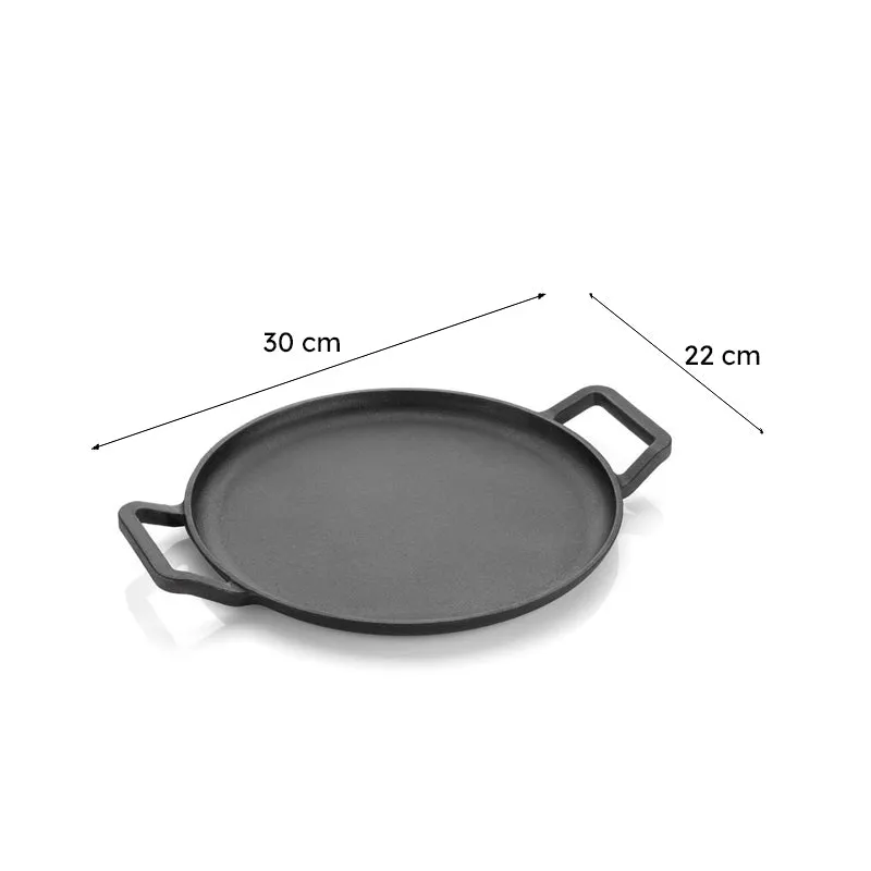Chapati Craft Cast Iron Roti Tawa - Black media 10