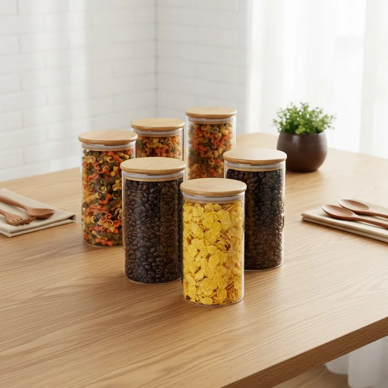 Jarry Glass Jar (600 mL Each) - Set Of Six media 3