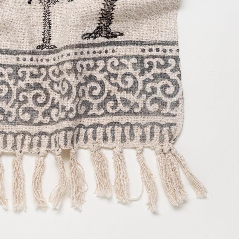 Zig Zag Handblock Printed Throw media 5