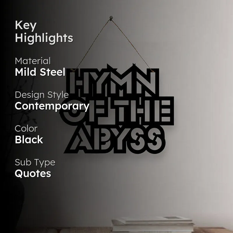 Hymn Of Abyss Mild Steel Wall Accent media 2