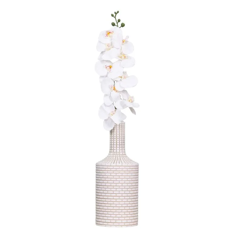 Graceful Artificial Orchids Flower Stick - White media 3