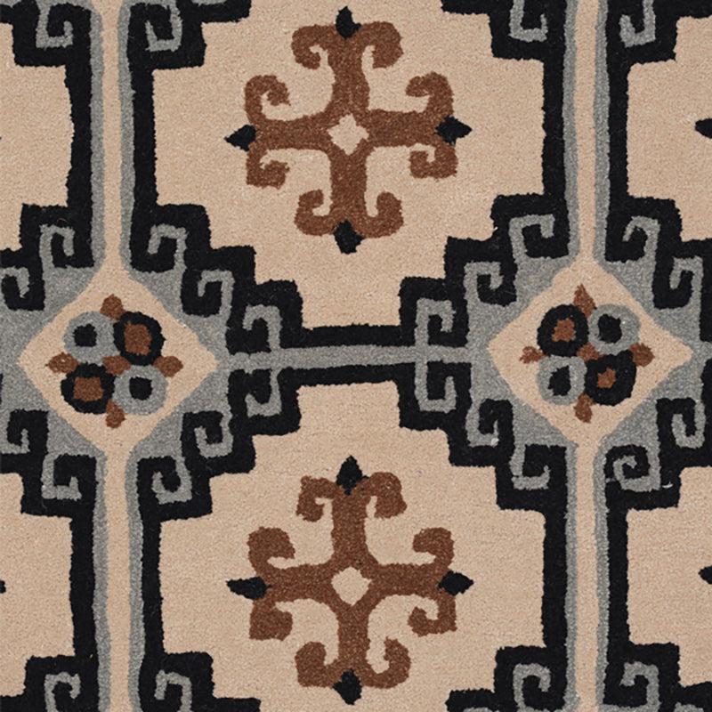 Gamling Ethnic Wool & Nylon Carpet - Black media 4