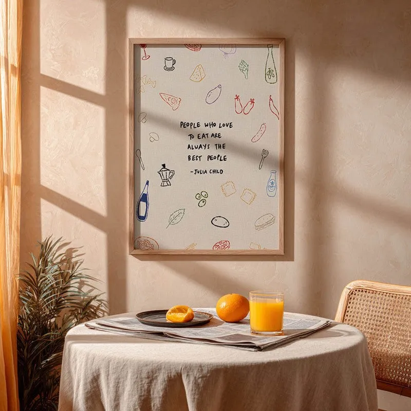Fizz Feast Archival Canvas Wall Art - Brown media 4