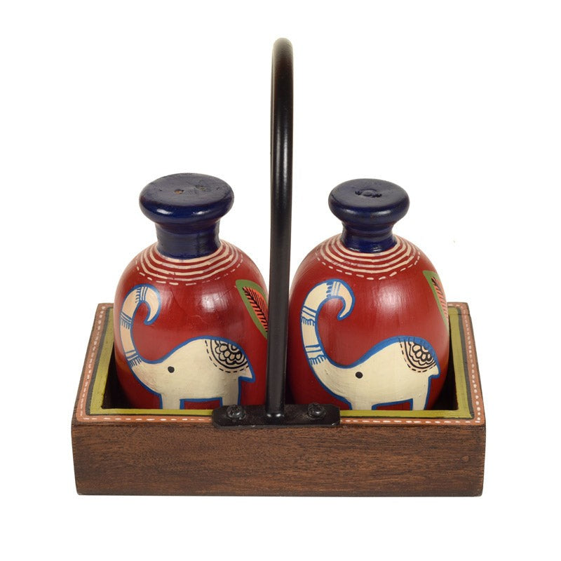 Rina Salt & Pepper Shaker With Tray (80 mL Each) - Three Piece Set media 5