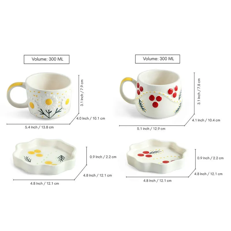 Bloom Burst Cup & Saucer - Set of Two (300 ML) media 8
