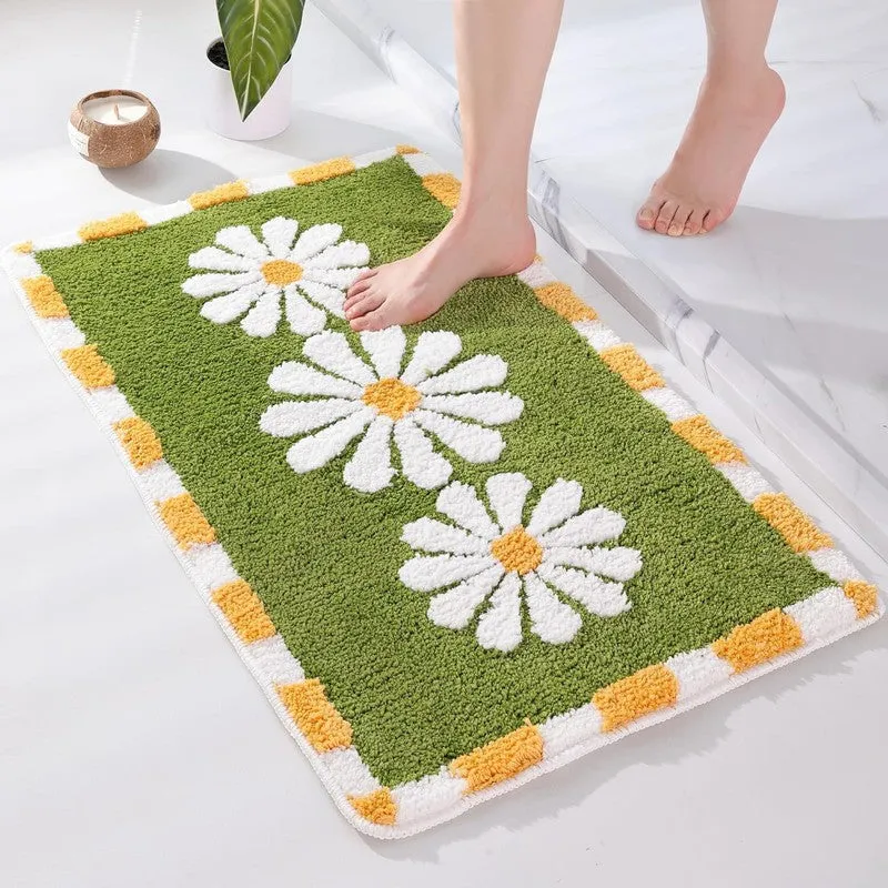 Olive Blossom Meadow Bathmat media 5