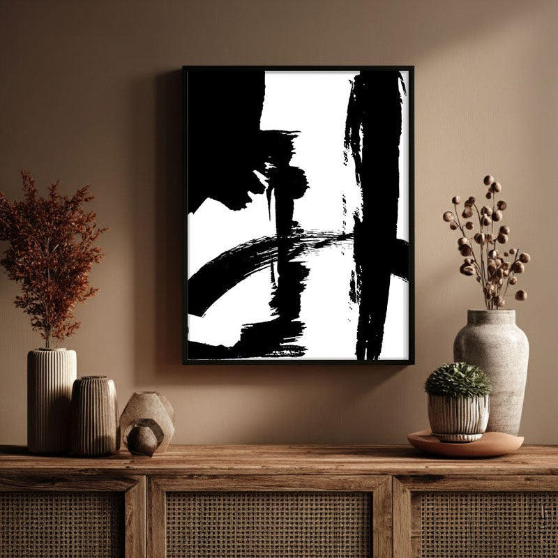 Strokes Of The Void Framed Canvas Wall Painting media 3