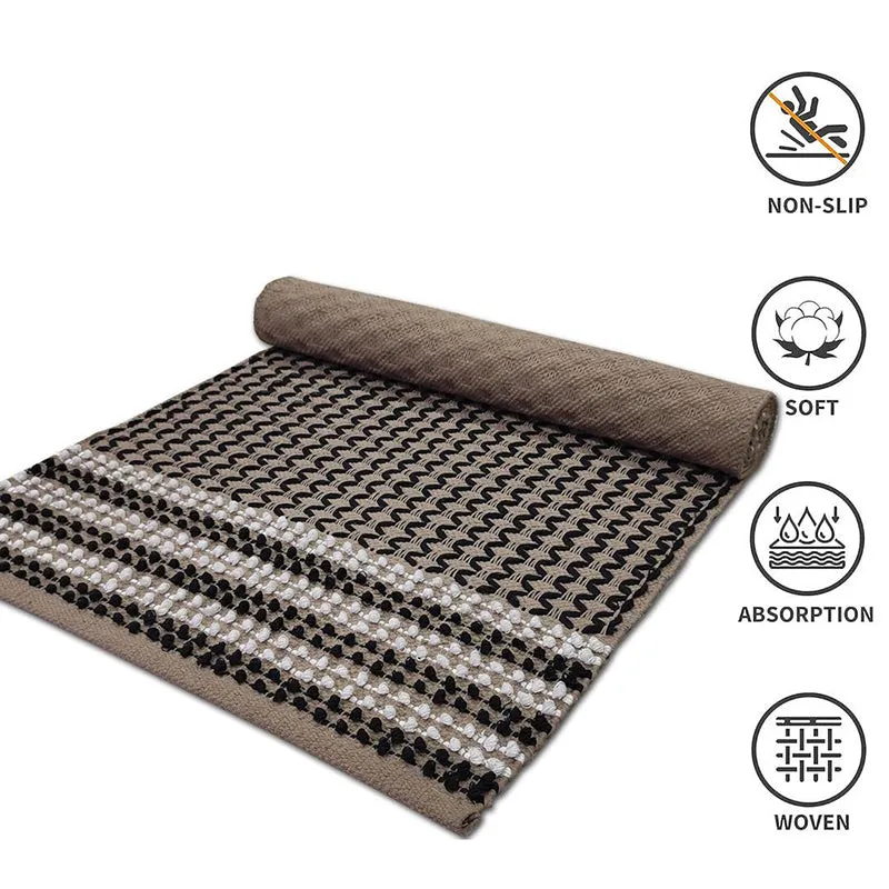 Corridor Classic Cotton Runner Rug - Beige media 4