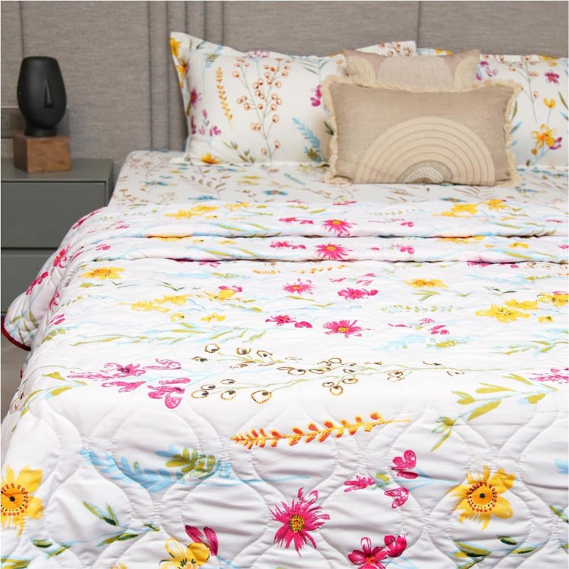 Urban Space France Reversible Microfiber Dohar (Pink) - 120 GSM media 7