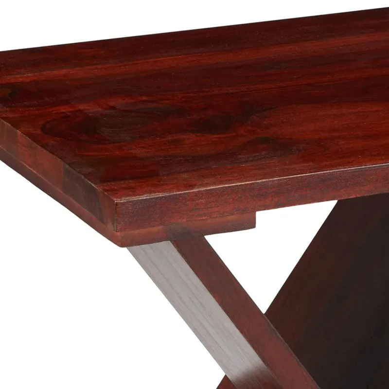 Dverox Sheesham Wooden Side & Bedside Table - Brown media 8