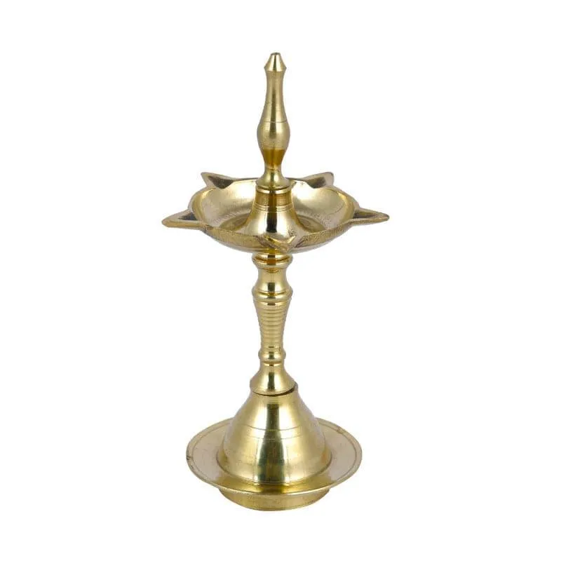 Brass Kerala Kuthuvilakku Oil Lamp media 3