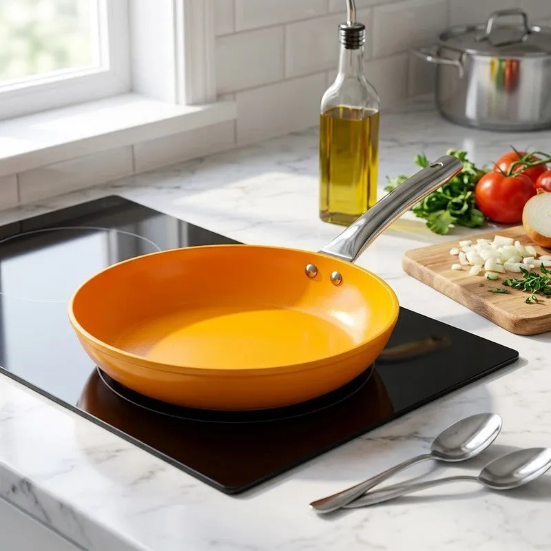Salford Searza Forged Ceramic Frying Pan With Lid -1800 mL/ 9 Inch media 1