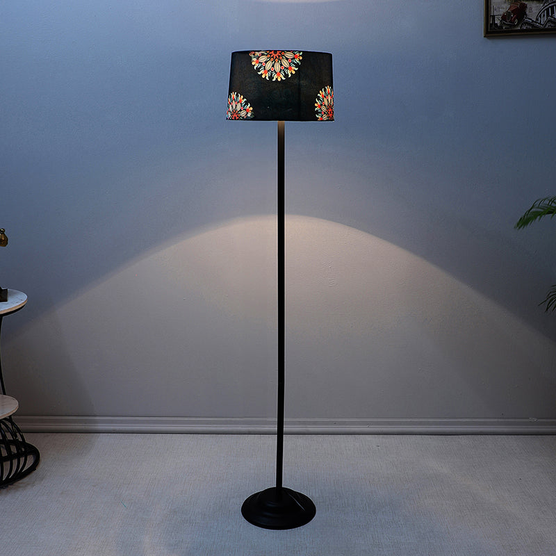 Toile Printed Metal Floor Lamp
