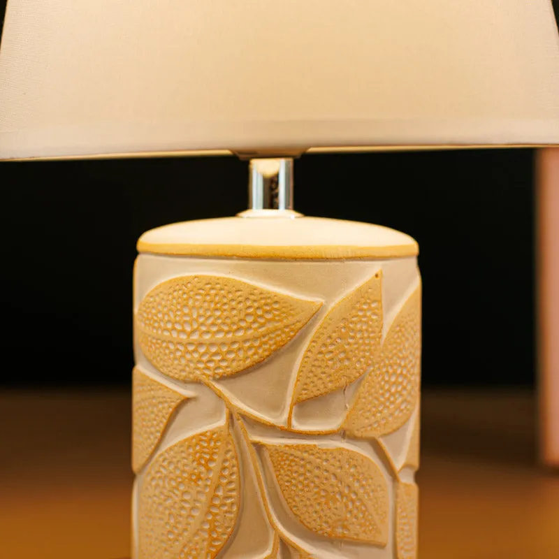 Anira Ceramic Table Lamp - Beige,White media 5