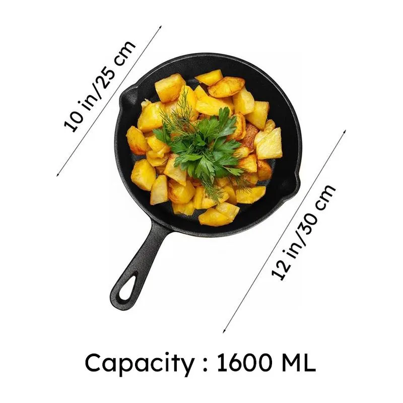 Solara Brewora Cast Iron Frying Pan with Handle - 1600 mL media 14