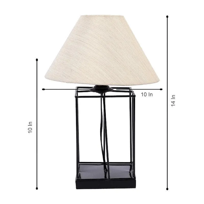Bonzoi Fabric Table Lamp - White,Black media 4