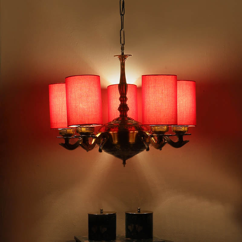 Sandiera Cylindrical Golden Antique Ceiling Lamp
