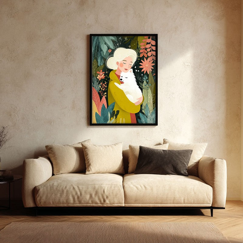 Elowyn Canvas Wall Painting With Black Frame