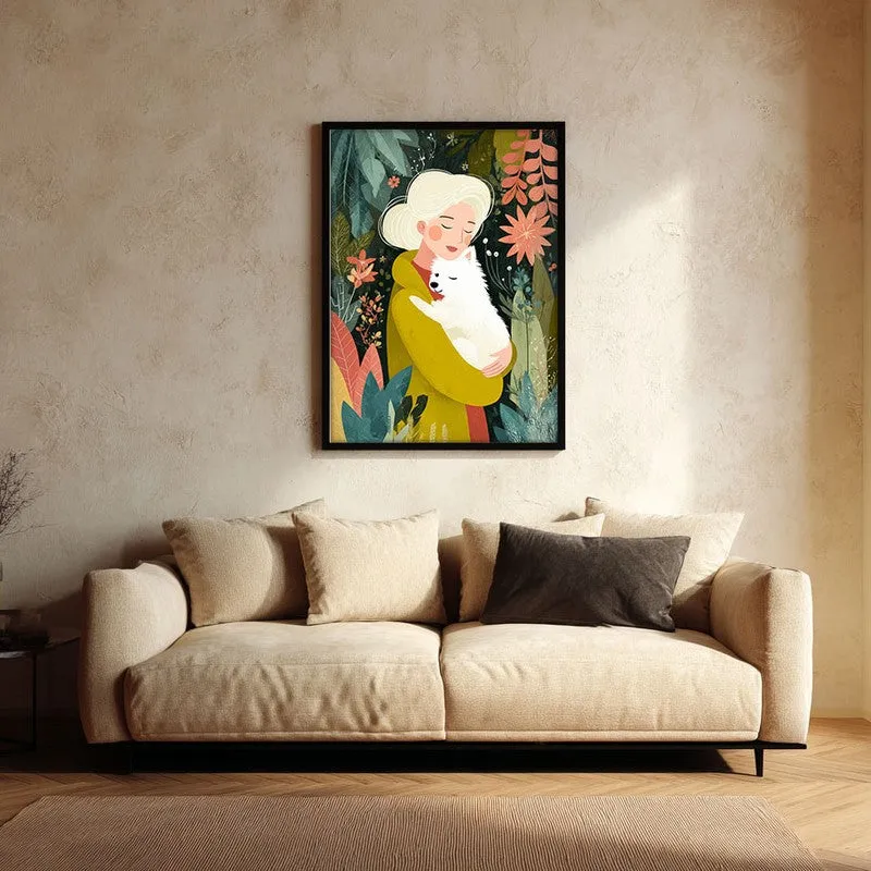 Elowyn Canvas Wall Painting With Black Frame media 1