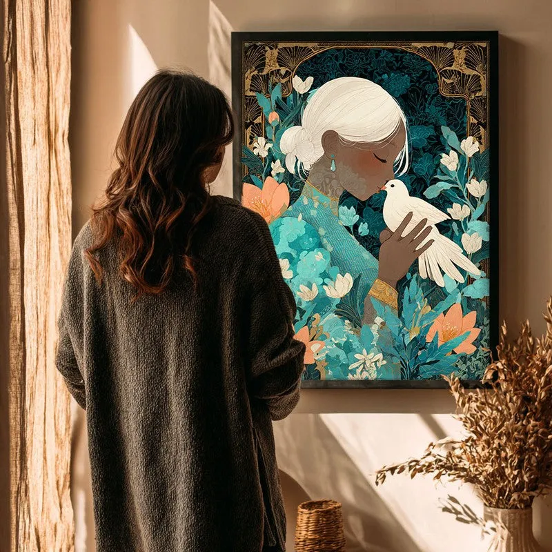 Miraye Canvas Wall Painting With Black Frame media 4