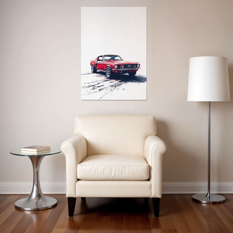 Red Race Wall Poster